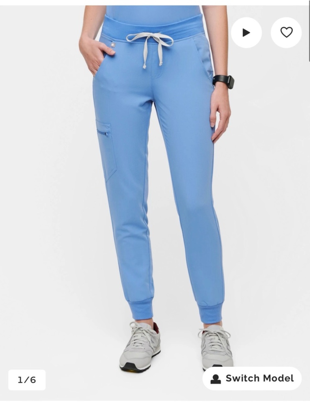 FIGS Ceil Blue Zamora Jogger Scrub Pants